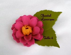 The Zinnia Escort Cards